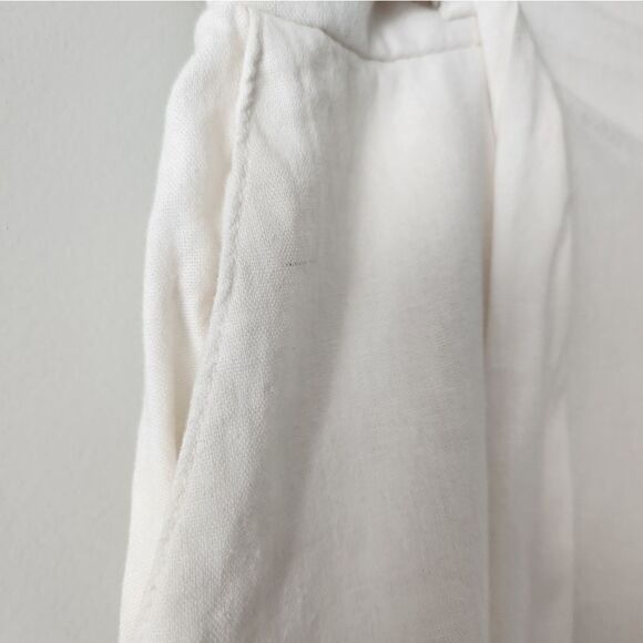 NEW SOUND/STYLE WHITE COLOR WOMEN'S   PANTS SIZE L  12-14 .length 30inch - Picture 5 of 7